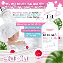 Bộ Đôi Sữa Tắm và Dưỡng Thể Alpha Arbutin 3+ - Chăm Sóc Da Sáng Mịn, Dưỡng Ẩm, Phù Hợp Mọi Loại Da, Xuất Xứ Thái Lan