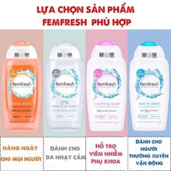 Dung Dịch Vệ Sinh Phụ Nữ Femfresh 250ml – Làm Sạch Dịu Nhẹ, Giảm Ngứa Rát, Kháng Khuẩn, Dưỡng Ẩm 387955