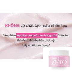 Tẩy Trang Dạng Sáp Banila Co Clean It Zero - Làm Sạch Sâu, Dịu Nhẹ, Phù Hợp Mọi Loại Da, Sản Phẩm Chăm Sóc Da Hàn Quốc