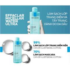 (Sales) Nước Tẩy Trang La Roche-Posay Effaclar Micellar Water 400ml - Dành cho Da Dầu Nhạy Cảm, Làm Sạch Hiệu Quả và Dịu Nhẹ Chính hãng