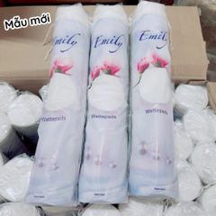 Bông Tẩy Trang Emily 100% Cotton Mềm Mịn Không Xơ Bông Tiện Dụng Cho Mọi Loại Da 120 Miếng
