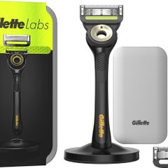 Dao cạo ướt Gillette Labs Black & Gold - Dao cạo nam chất lượng cao với lưỡi bền, công nghệ làm sạch tích hợp và thiết kế linh hoạt