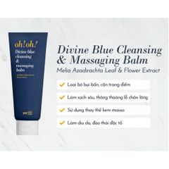 Sáp Tẩy Trang Oh Oh Divine Blue Cleansing, Massaging Balm 150ml – Làm Sạch Sâu, Thư Giãn Da Mỗi Ngày
