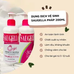 Dung Dịch Vệ Sinh Saugella Girl 200ml – Dành Cho Bé Gái 3-12 Tuổi, Làm Sạch Dịu Nhẹ, Chống Kích Ứng 387991