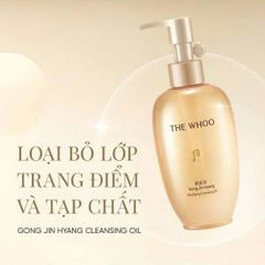 Dầu Tẩy Trang Whoo Gongjinhyang 200ml - Làm Sạch Sâu & Giữ Ẩm Cho Da Nhạy Cảm, Dưỡng Da Mềm Mại, Thảo Mộc Dịu Nhẹ