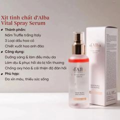 Xịt Khoáng Dạng Serum d'Alba Truffle Trắng - Cấp Ẩm, Làm Dịu Da, Ngừa Lão Hóa - Dưỡng Da Nhạy Cảm Hàn Quốc 100ml