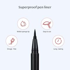 Bút Kẻ Mắt Nước Clio Superproof Pen Liner Kill Black/Brown 0.55ml - Chống Thấm Nước, Bền Màu Suốt Ngày Dài
