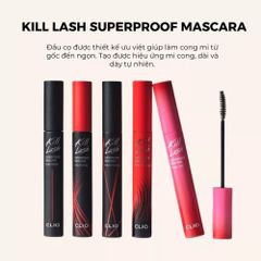 Chuốt Mi Mascara Clio Kill Lash Superproof 7g - Mi Cong, Dài & Dày Tự Nhiên, Chống Lem, Dưỡng Mi Bền Đẹp, Xuất Xứ Hàn Quốc