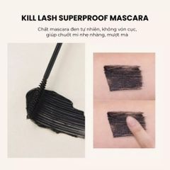 Chuốt Mi Mascara Clio Kill Lash Superproof 7g - Mi Cong, Dài & Dày Tự Nhiên, Chống Lem, Dưỡng Mi Bền Đẹp, Xuất Xứ Hàn Quốc