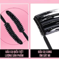 Chuốt Mi Mascara Hyper Curl Waterproof Thái Lan - Đen Tự Nhiên Không Lem Không Trôi, Duy Trì Độ Cong Suốt Ngày