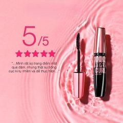 Chuốt Mi Mascara Hyper Curl Waterproof Thái Lan - Đen Tự Nhiên Không Lem Không Trôi, Duy Trì Độ Cong Suốt Ngày