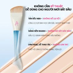 Cọ Tán Kem Nền Amortals Hình Đuôi Cá - Dụng Cụ Trang Điểm Mỏng Mịn, Dễ Dùng Cho Người Mới Bắt Đầu và Chuyên Nghiệp