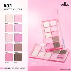 Bảng Phấn Mắt Odbo 10 Ô - Đa Dạng Tone Màu Trang Điểm Dễ Phối, Chất Phấn Mịn, Lên Màu Chuẩn, Phù Hợp Với Mọi Phong Cách