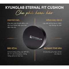 Phấn Nước KyungLab Eternal Fit SPF 50+ - Cushion Che Phủ Đỉnh Cao, Lớp Nền Mỏng Nhẹ Dành Cho Da Nhạy Cảm, Dưỡng Da Mượt Mà