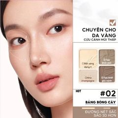 Bảng Phấn Highlight & Tạo Khối 4 Ô Judydoll - Chống Nước, Lâu Trôi, Mịn Nhẹ, Trang Điểm Chuyên Nghiệp, Dễ Sử Dụng cho Da Châu Á