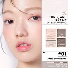 Bảng Phấn Highlight & Tạo Khối 4 Ô Judydoll - Chống Nước, Lâu Trôi, Mịn Nhẹ, Trang Điểm Chuyên Nghiệp, Dễ Sử Dụng cho Da Châu Á