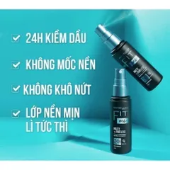 Xịt Khóa Nền Maybelline Fit Me Matte Poreless 60ml - Xịt Trang Điểm Kiềm Dầu, Se Khít Lỗ Chân Lông, Phù Hợp Da Nhạy Cảm