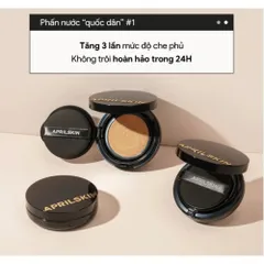 Phấn Nước Cushion Aprilskin Black Magic Snow 2.0 – Che Phủ, Dưỡng Ẩm & Chống Nắng Tốt 388163