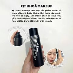 Xịt Khóa Nền Colorkey 100ml - Trang Điểm Lâu Trôi, Không Thấm Nước, Phun Sương Dịu Nhẹ, Phù Hợp Mọi Loại Da