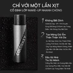 Xịt Khóa Nền Colorkey 100ml - Trang Điểm Lâu Trôi, Không Thấm Nước, Phun Sương Dịu Nhẹ, Phù Hợp Mọi Loại Da