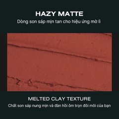 Son Sáp Lì 3CE Hazy Lip Clay 4g - Lì Mịn Như Sương, Thoải Mái và Lên Màu Chuẩn Đẹp, Phù Hợp Mọi Tone Da