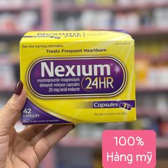 Thuốc Nexium 24HR Giảm Đau Dạ Dày 42 Viên - Hỗ Trợ Tiêu Hóa, Giảm Axit Dạ Dày, Trào Ngược Thực Quản