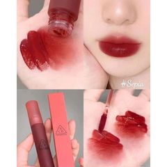 Son Kem Nhung Lì 3CE Mềm Mịn 4g - Chất Gel Water Tint Mờ Lì Tự Nhiên, Dưỡng Ẩm Môi, Hiệu Ứng Blur Mịn Màng, Phù Hợp Mọi Tông Da