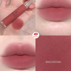 Son Kem Nhung Lì 3CE Mềm Mịn 4g - Chất Gel Water Tint Mờ Lì Tự Nhiên, Dưỡng Ẩm Môi, Hiệu Ứng Blur Mịn Màng, Phù Hợp Mọi Tông Da