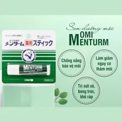 Son Dưỡng Môi Omi Menturm Nhật Bản – Chống Khô Nứt Nẻ, Dưỡng Ẩm, Mềm Môi