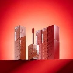 Son Kem Bóng Lì Lâu Trôi Maybelline Super Stay Vinyl Ink 120 Punchy - Màu Hồng Đậm Sang Trọng, Độ Bám Lâu, Dưỡng Môi Mịn Mướt