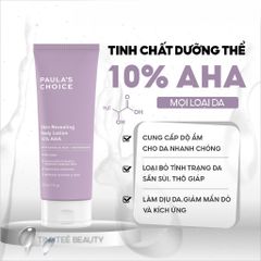 Kem Dưỡng Thể Paula's Choice 10% AHA & 2% BHA 210ml - Skin Revealing Body Lotion Giúp Làm Mịn Da & Cải Thiện Da Sần Sùi