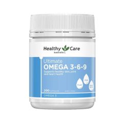 Viên Uống Bổ Sung Omega 3 6 9 Healthy Care Ultimate - Hỗ Trợ Tim Mạch,  Ổn Định Huyết Áp 200 Viên 388323