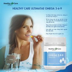 Viên Uống Bổ Sung Omega 3 6 9 Healthy Care Ultimate - Hỗ Trợ Tim Mạch,  Ổn Định Huyết Áp 200 Viên 388323