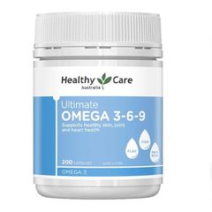 Viên Uống Bổ Sung Omega 3 6 9 Healthy Care Ultimate - Hỗ Trợ Tim Mạch,  Ổn Định Huyết Áp 200 Viên 388323