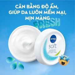 Kem Dưỡng Da Nivea Soft Crème 200ml – Cấp Ẩm và Làm Mịn Da, Dưỡng Ẩm Sâu, Phù Hợp Cho Mặt, Tay và Cơ Thể