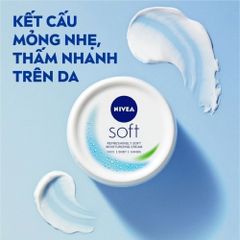 Kem Dưỡng Da Nivea Soft Crème 200ml – Cấp Ẩm và Làm Mịn Da, Dưỡng Ẩm Sâu, Phù Hợp Cho Mặt, Tay và Cơ Thể