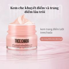 Kem Trang Điểm Tree Chada Cream Makeup Snow Light 50ml - Dưỡng ẩm, nâng tông tự nhiên, che khuyết điểm nhẹ nhàng, phong cách Hàn Quốc