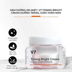 Kem Dưỡng Trắng Da Dr. Jart+ V7 Toning Bright 50ml - Nâng Tone, Dưỡng Sáng Da, Cải Thiện Sắc Tố, Phù Hợp Mọi Loại Da