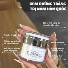 Kem Dưỡng Trắng Mela M Whitening Magic Cream 50g - Làm Mờ Thâm Nám, Tàn Nhang, Dưỡng Sáng Da, Giảm Sạm Màu