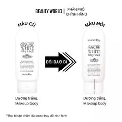 Kem Ủ Dưỡng Trắng Secret Key Snow White Milky Pack 200ml - Dưỡng Trắng Da, Cấp Ẩm Sâu, Giúp Da Mềm Mịn, An Toàn Cho Da Nhạy Cảm