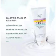 Kem Dưỡng Trắng Da Body Và Cấp Ẩm Louv Cell Crystal Whitening Body Lotion 250ml 388393