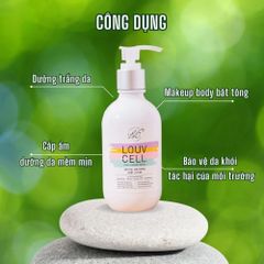Kem Dưỡng Trắng Da Body Và Cấp Ẩm Louv Cell Crystal Whitening Body Lotion 250ml 388393