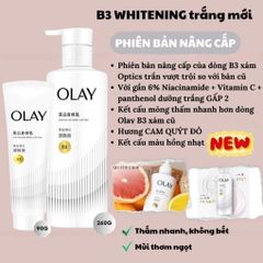 Kem Dưỡng Thể Olay Niacinamide & Vitamin C 260ml - Dưỡng Ẩm, Làm Sáng Da, Giảm Thâm Đốm Nâu, Phù Hợp Nam Nữ
