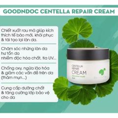 Kem Dưỡng Da Rau Má Goodndoc Centella Repair Cream 50ml - Phục Hồi Da Hư Tổn, Dưỡng Ẩm, Chăm Sóc Da Nhạy Cảm Từ Thiên Nhiên