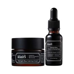 Bộ Đôi Tinh Chất Serum và Kem Dưỡng Ẩm Ban Đêm Klairs Midnight Blue - Phục Hồi Da Yếu, Dưỡng Ẩm Sâu, Ghép Bộ Chăm Sóc Da Hàn Quốc