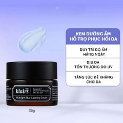 Bộ Đôi Tinh Chất Serum và Kem Dưỡng Ẩm Ban Đêm Klairs Midnight Blue - Phục Hồi Da Yếu, Dưỡng Ẩm Sâu, Ghép Bộ Chăm Sóc Da Hàn Quốc