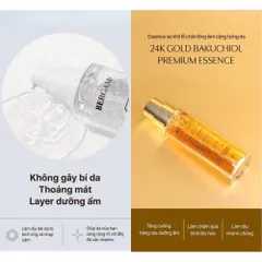 Tinh Chất Dưỡng Da Bergamo 24K Gold Bakuchiol Premium & White Vita Panthenol Premium Essence 120ml 388488