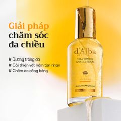 Tinh Chất Serum d'Alba Vita Toning Capsule 100ml - Dưỡng Trắng, Căng Bóng Da, Ngừa Lão Hóa, Phù Hợp Mọi Loại Da