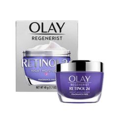Kem Dưỡng Ẩm Olay Regenerist Retinol 24 50g - Giúp Mờ Nếp Nhăn và Cấp Ẩm Sâu cho Da Ban Đêm