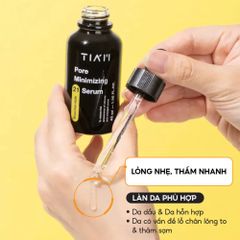 Serum TIA'M Pore Minimizing 21 40ml - Giảm Dầu Nhờn, Thu Nhỏ Lỗ Chân Lông, Làm Đều Màu Da, Chăm Sóc Da Dầu, Hàn Quốc